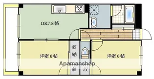 パークサイド西町【4階】の間取り