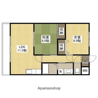 鷹取プレイス【403号室】の間取り