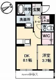 グランドメゾン花園二丁目【103号室】の間取り