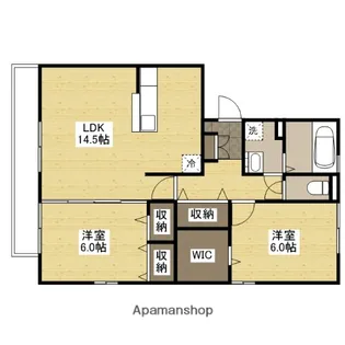 ルミエール静 B棟【2階】の間取り
