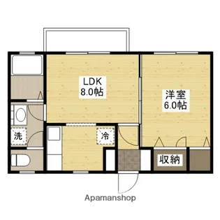 サンフォレスト木之庄【1階】の間取り