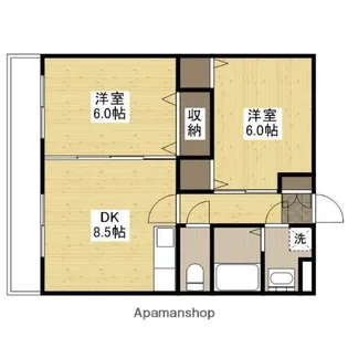 あんずマンション【1階】の間取り