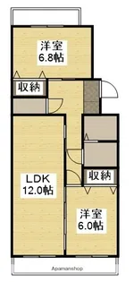 サンハイツコジマ【402号室】の間取り