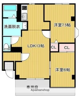パストラルグリーン A棟【1階】の間取り