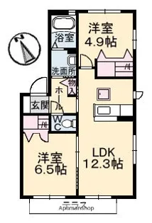 ルピナス【1階】の間取り