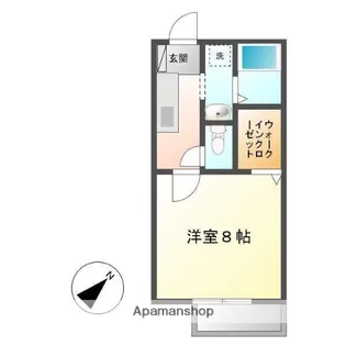 ローズパレス春日S【2階】の間取り