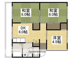岡マンションA【201号室】の間取り