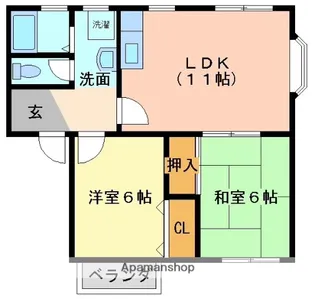 エターナルミムラ【201号室】の間取り