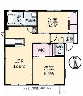 ガーデン四季 さくら【2階】の間取り