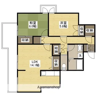 太湖新苑【705号室】の間取り