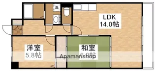 メゾン無憂館【8階】の間取り
