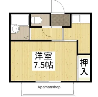 エメローズ幸【201号室】の間取り