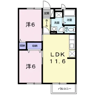 シンフォニーヒルズ【2階】の間取り