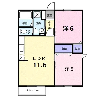 シンフォニーヒルズ【2階】の間取り