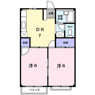 エルディム隆【1階】の間取り