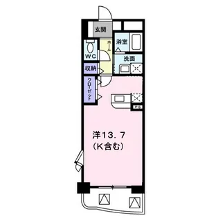 アルカディア南蔵王【1階】の間取り