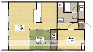 沖野上壱番館【200号室】の間取り
