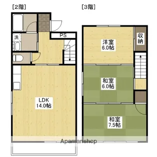 レイクス本庄【205号室】の間取り