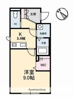 グランベレオ千代田【1階】の間取り