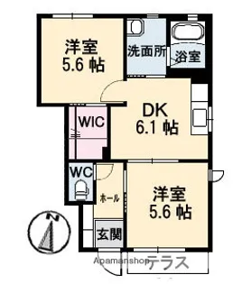 ミレニアムハイム 3号館【1階】の間取り