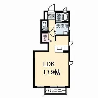 グランドメゾン糸崎 B棟【102号室】の間取り