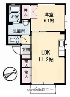 クレスト21A棟【2階】の間取り