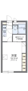 レオパレスサニープレイB【205号室】の間取り