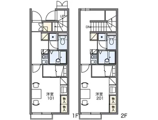 レオパレス悠 1【207号室】の間取り