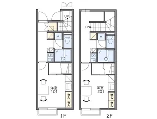 レオパレスエミネンスコート【103号室】の間取り