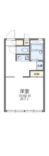 レオパレスヴェルドミールMIKI【1階】の間取り