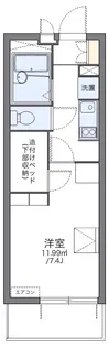 レオパレスPARKTOWN和泉【3階】の間取り