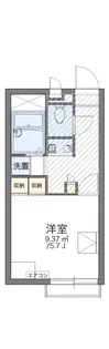 レオパレスYUKARI【210号室】の間取り