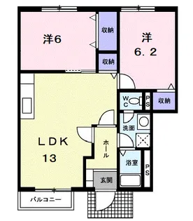 ボナールB【1階】の間取り