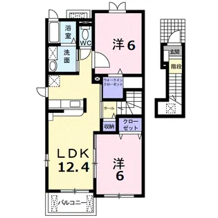 フォレストヒルB【2階】の間取り