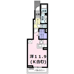 サンライトグレイスIII【1階】の間取り