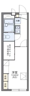 レオパレスFUN【205号室】の間取り