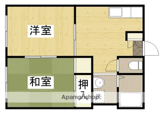 コーポレマーユA【202号室】の間取り