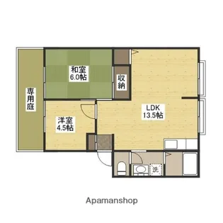 ウィンディアさのC【1階】の間取り
