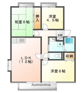 サンビレッジ城西 F【201号室】の間取り