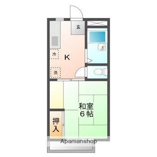 メゾンレスポワール C【201号室】の間取り