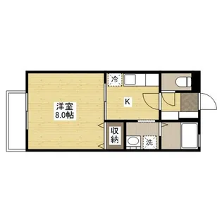 ジュネス三吉【1階】の間取り