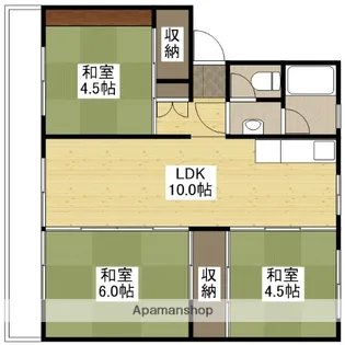 品川マンションA棟【101号室】の間取り