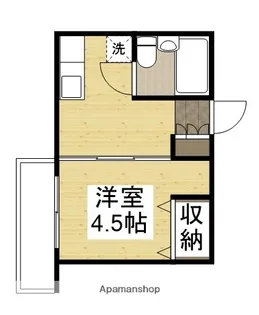 藤ハイツ【2B号室】の間取り