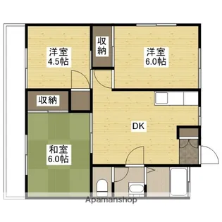 コーポ田上【2階】の間取り