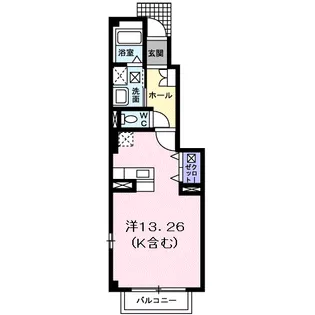 アール・ド・ヴィーヴルC【1階】の間取り