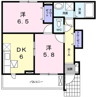 ナチュラルM A【1階】の間取り