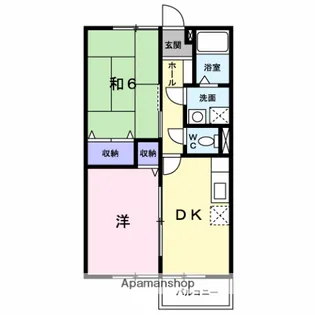 ジョイフル春日【102号室】の間取り