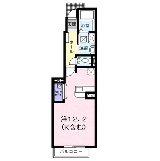 ネオハイムC【1階】の間取り