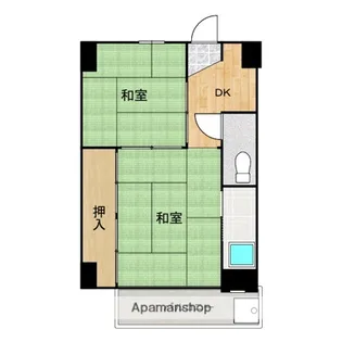 アドバンス神辺 2号棟【108号室】の間取り