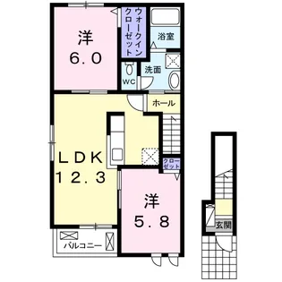 ビアンカ【2階】の間取り